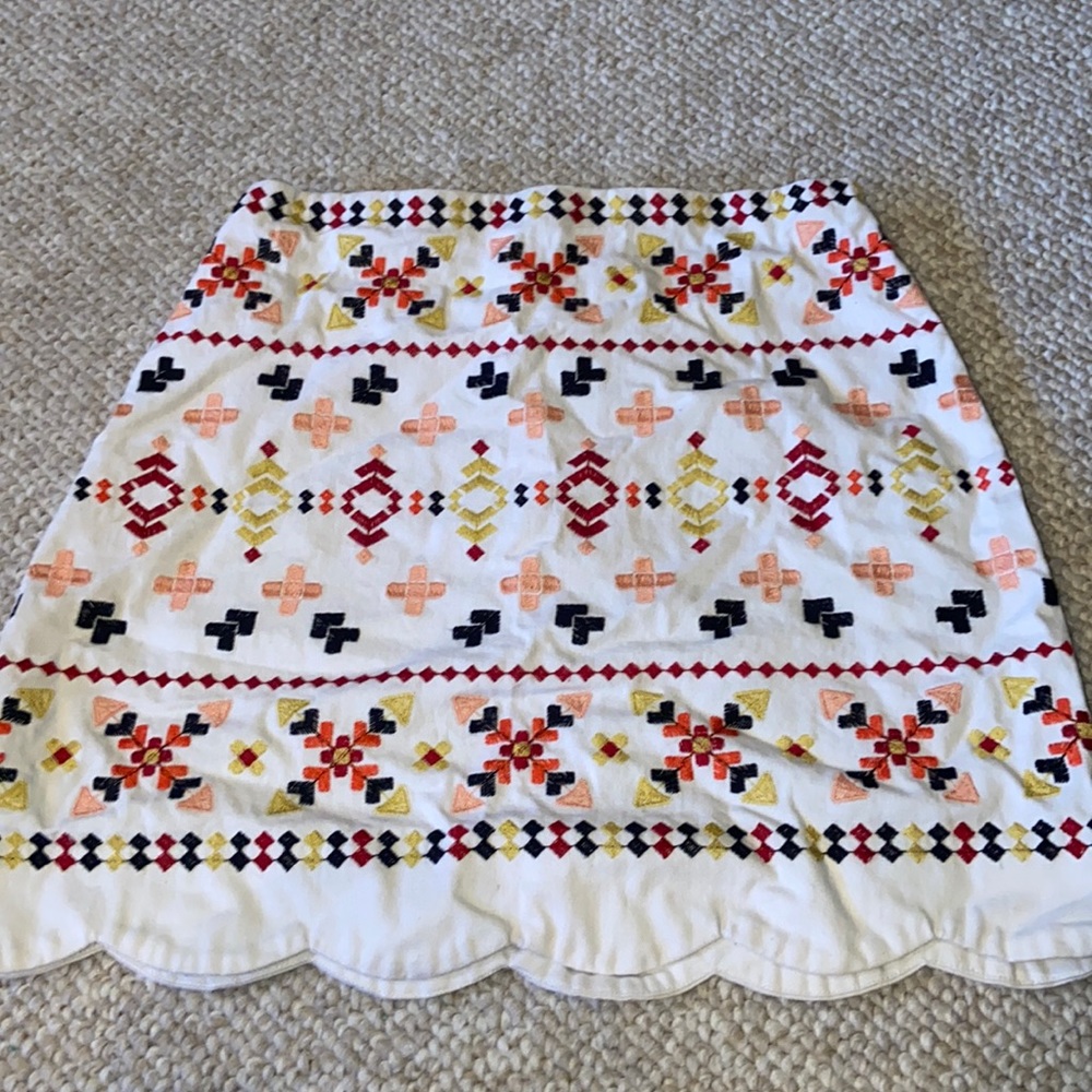 Blue Rain Patterned Skirt